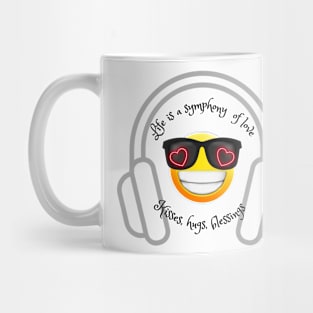 Life is a symphony of love, kisses, hugs, blessings Mug